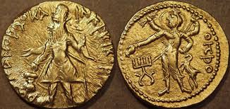 Gold coin of Emperor Kanishka 