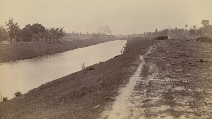 Canal from Tolly’s Nullah to Dock, Calcutta Docks, 1890