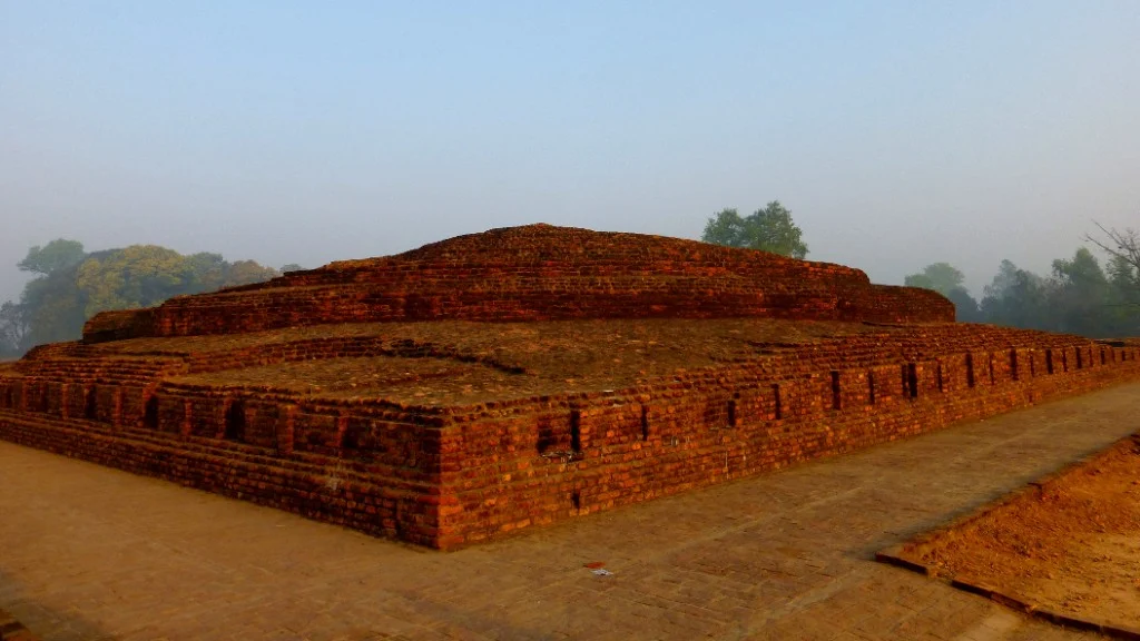 The stupa at Piprahwa as it stands today