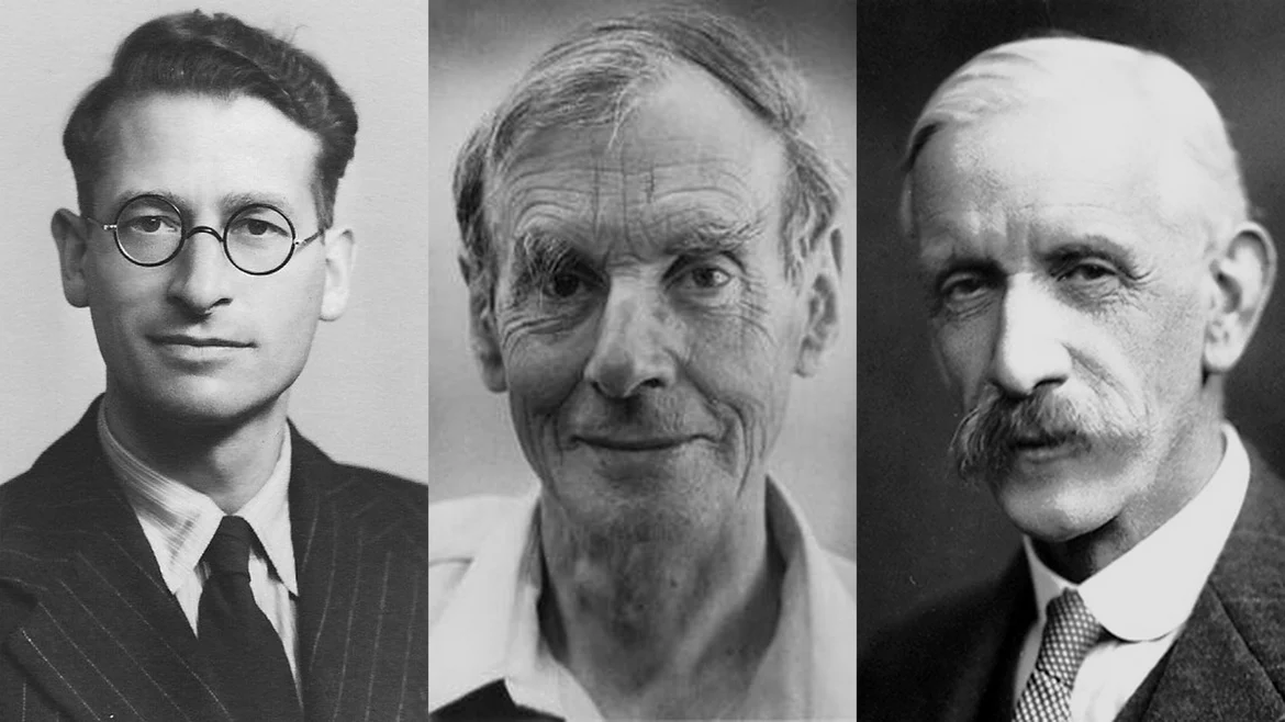 Dr. Derek Richter, Dr. Robin Hill, Nobel Laureate Dr. Frederick Hopkins