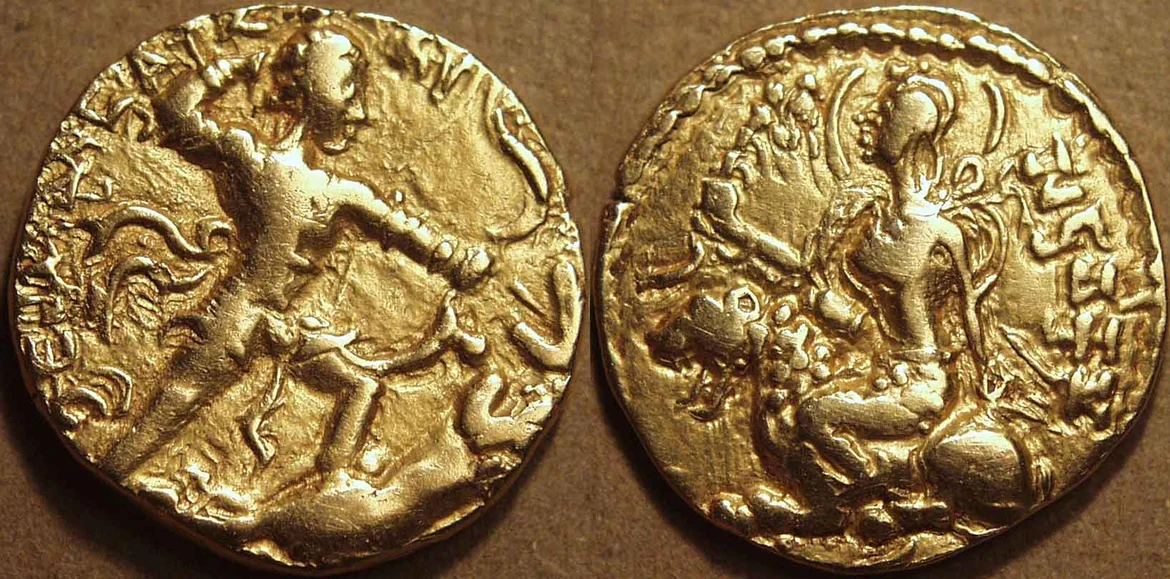 The lion-slayer type of Chandragupta II