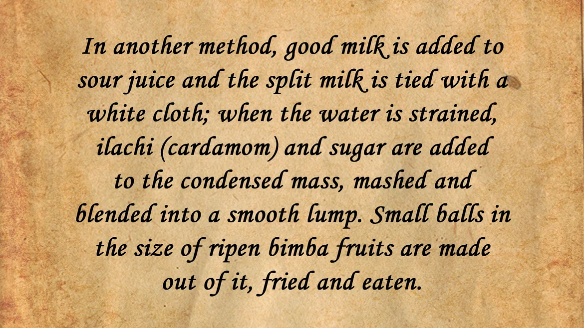 Recipe for the <i>Fried Chhena Mithai </i>
