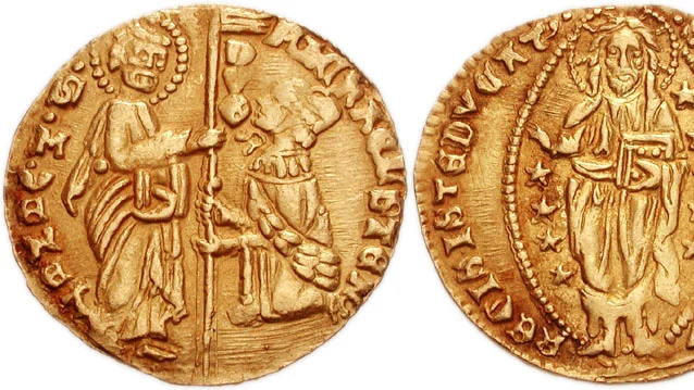 Gold ducat of doge Michele Steno of Venice (1400)