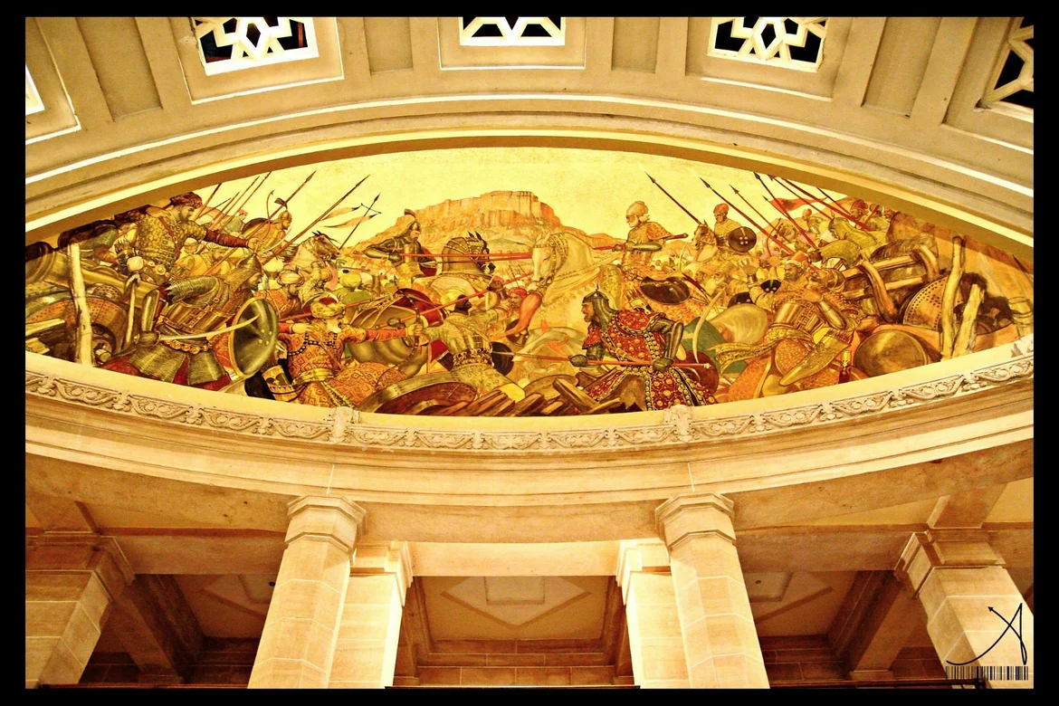 Stefan Norblin’s mural of a war scene
