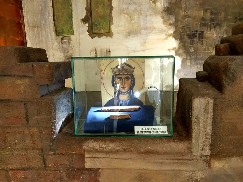 Replica of the relic of Queen Ketevan in Goa