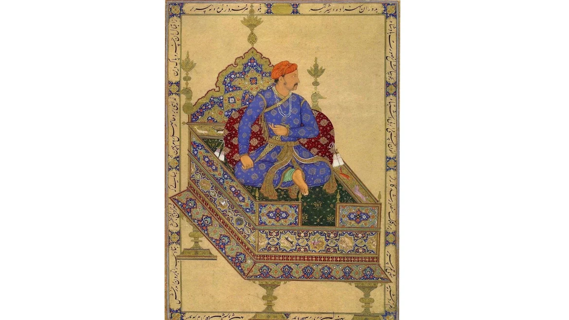 Shahzada Salim (Jahangir) depicted as the Emperor by Mansur