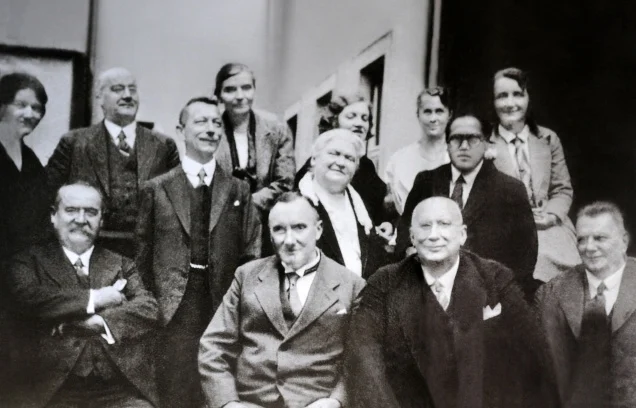 Ambedkar at the London School of Economics with fellow students and professors