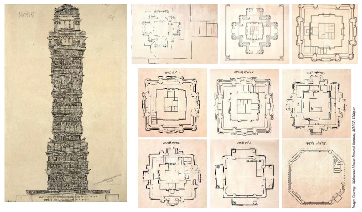 Nine storeys Kirti Stambh