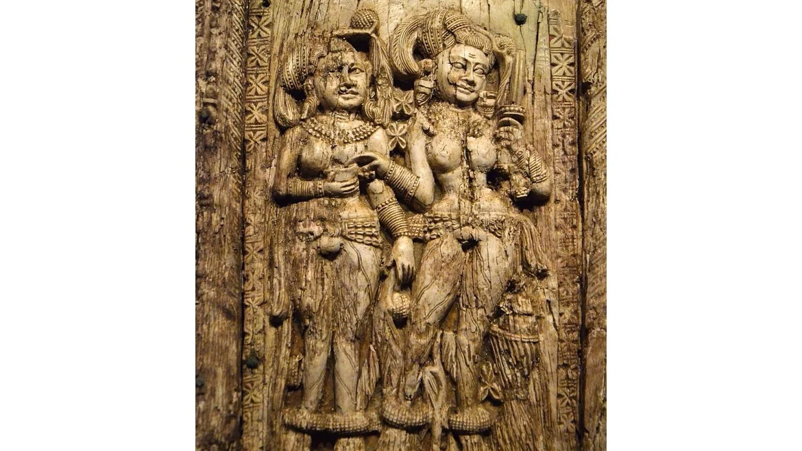 Decorative plaque from Begram