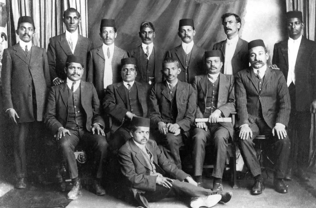 Gandhi with the leaders of the non-violent resistance movement in South Africa