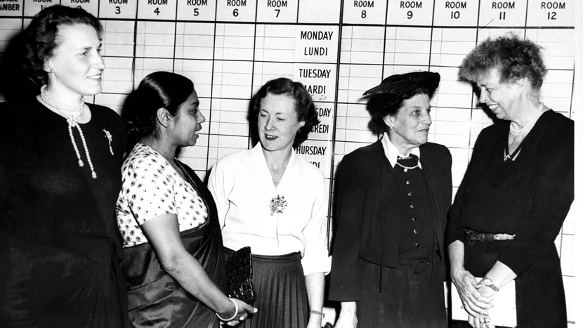 Sucheta Kriplani was among the women representatives to the United Nations General Assembly in 1949
