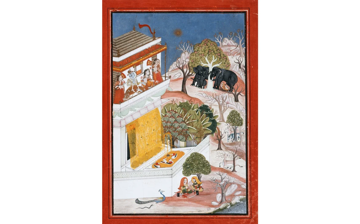 The Month of Jeth (May-June), Folio from a Barahmasa (The Twelve Months), Uniara 
