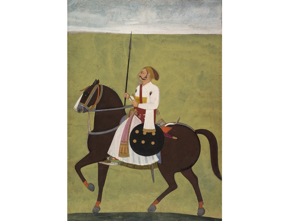 Equestrian portrait of a nobleman, Jodhpur (1720-30)