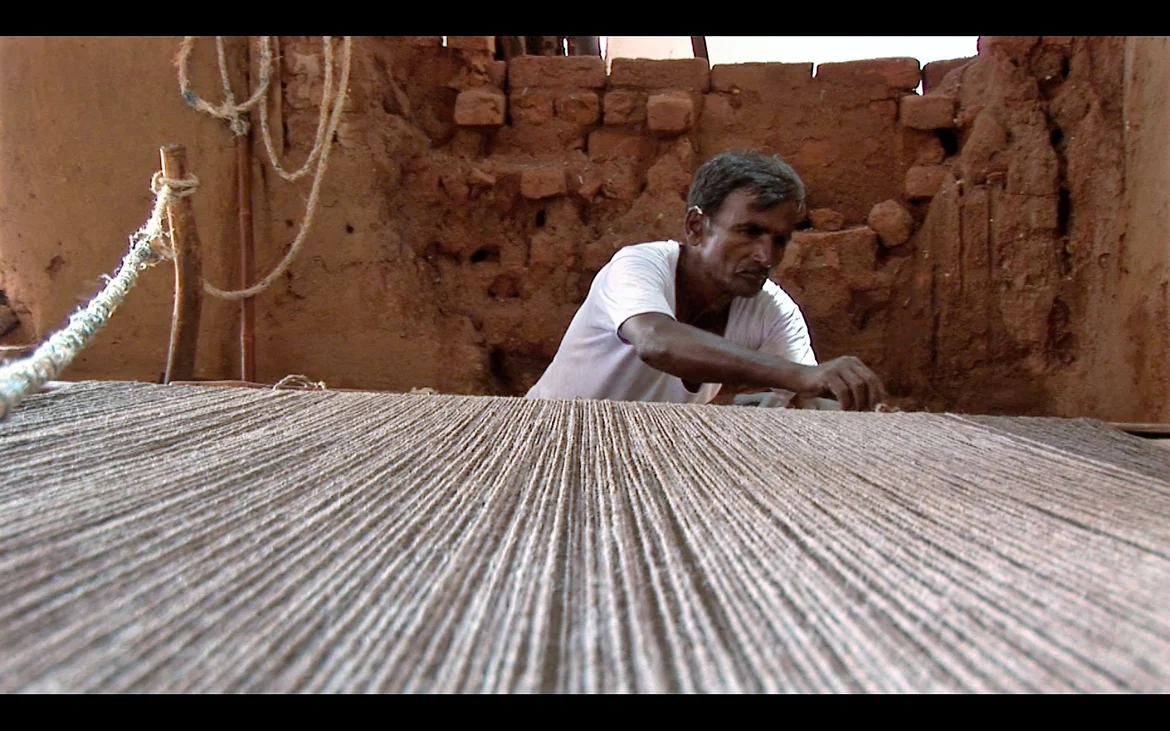 “The loom is of the same simple structure with that usual in India.” 
