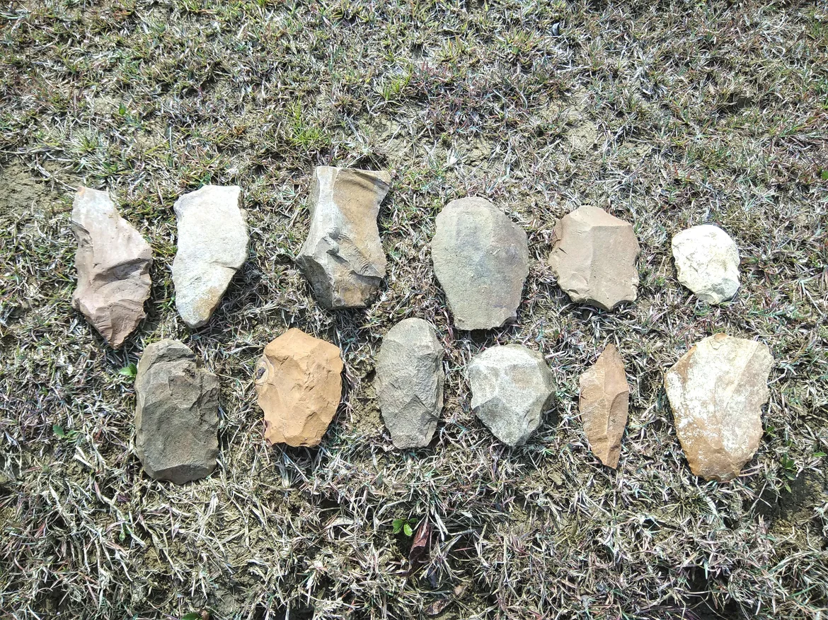 Acheulian tools found on dried river bed
