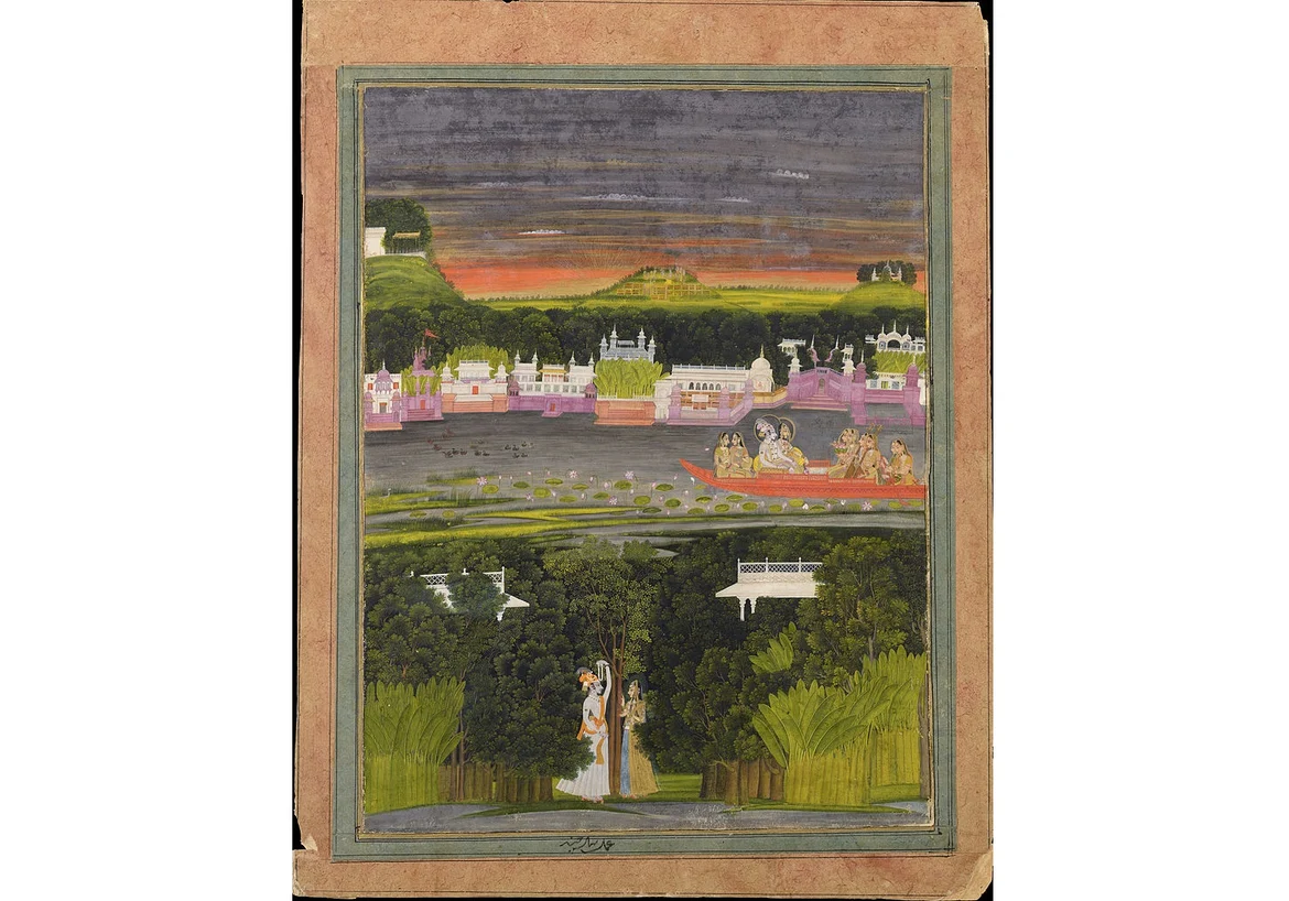 Radha Krishna On A Boat, National Museum, New Delhi