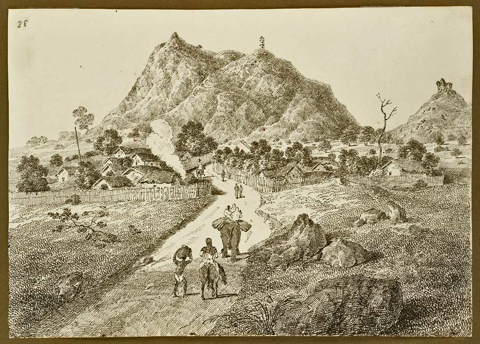 Silwar Hill Tower (sketch by D’Oyly, Sir Charles)