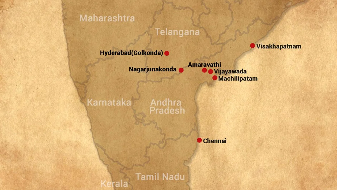 Location of the port city