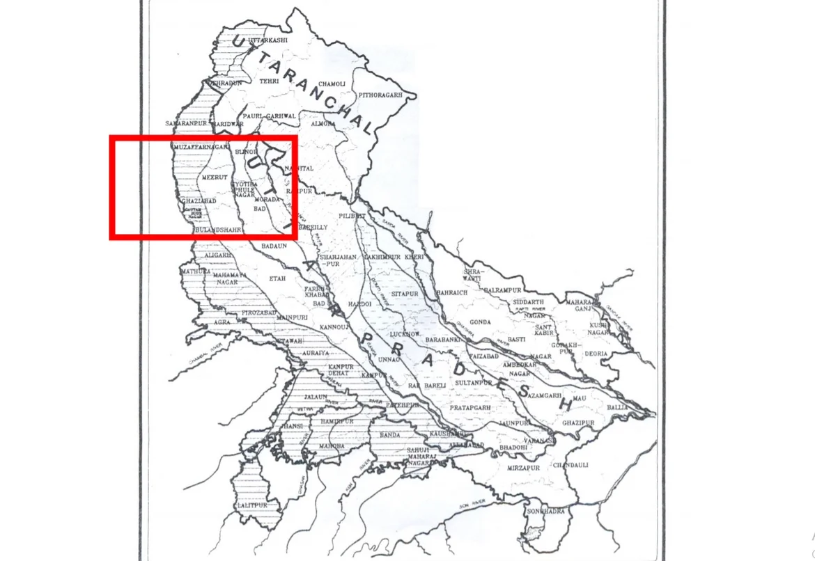 Location of the Ganga Canal