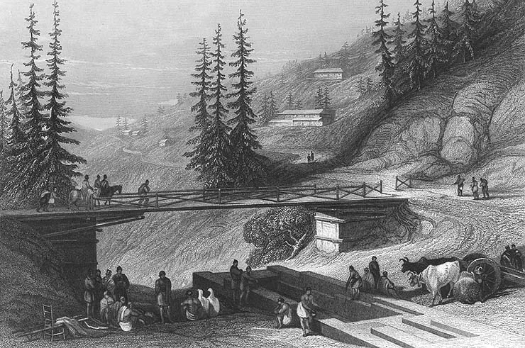 Sketch of the bridge erected by Lord Combermere, 1850s