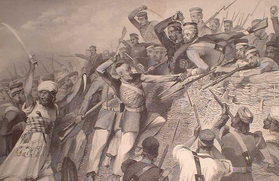 Attack of the Mutineers on the Redan Battery at Lucknow, 30 July 1857