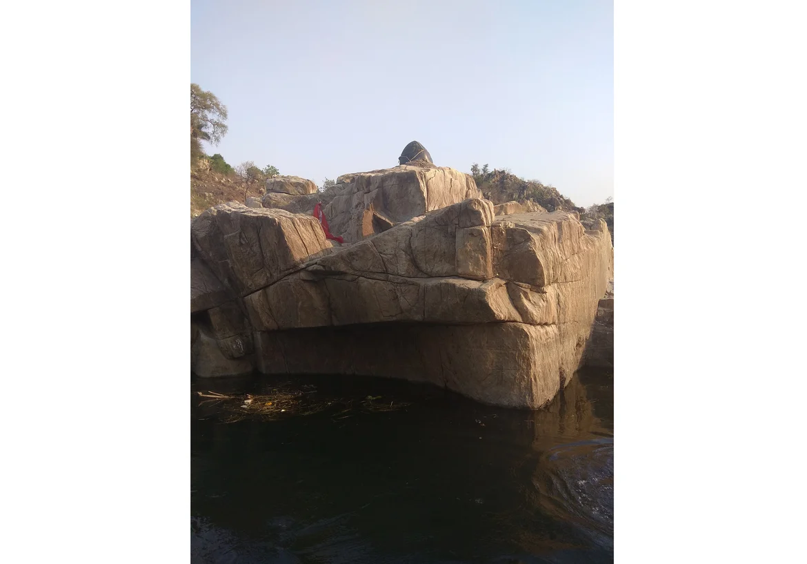 The Rock with Ahilyabai’s <i>shivling</i>
