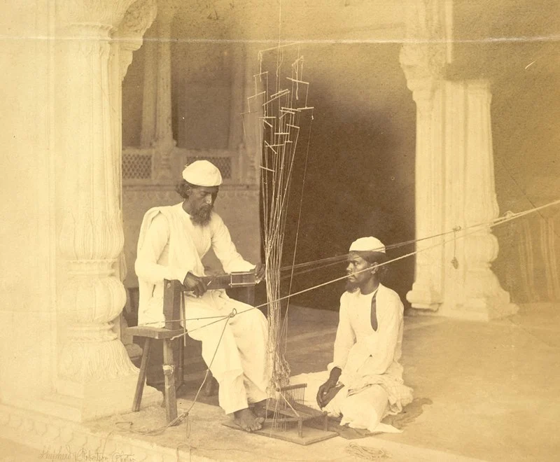 Photograph of two Zardozis at Delhi (1863)