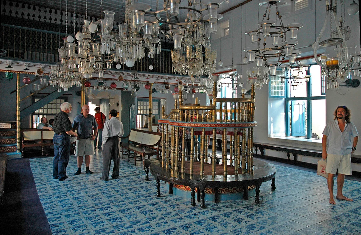 Interior of the Paradesi Synagogue