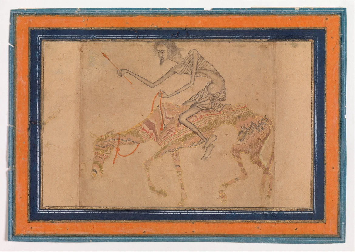 Emaciated Horse And Rider