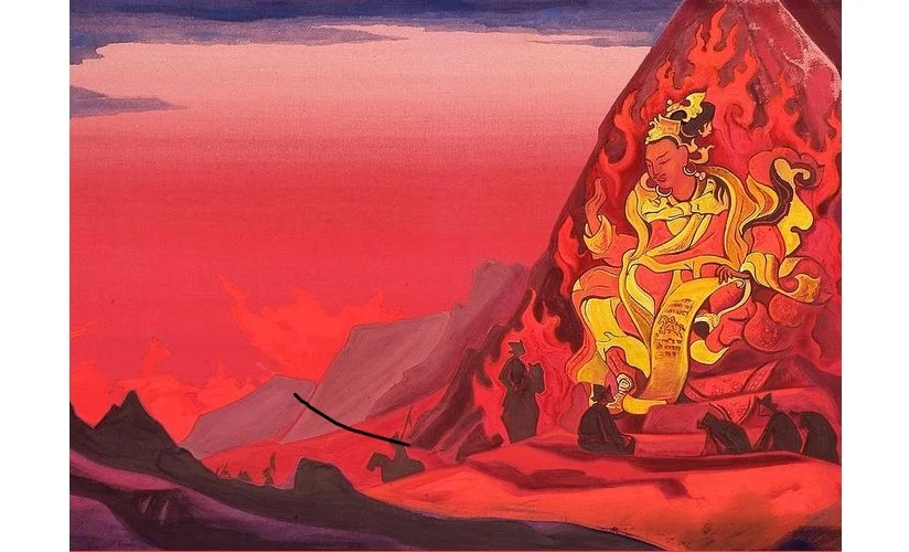 Nicholas Roerich Painting of King Indrabhuti (Rigden)