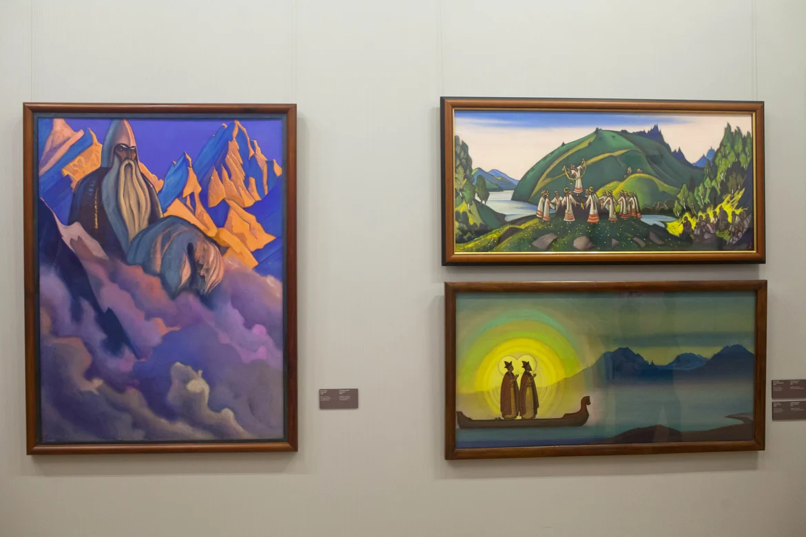 Display at Nicholas Roerich Museum, Moscow 
