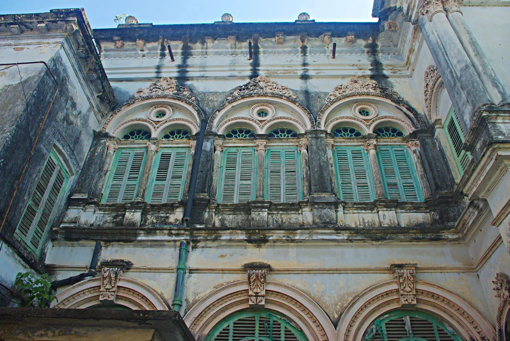 Decorative windows on Sawoo residential house