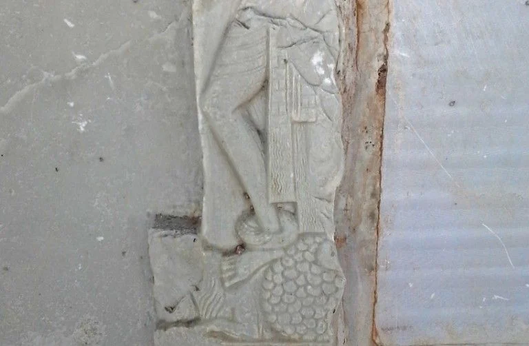 Sculpted relief on Jaggayyapeta stupa