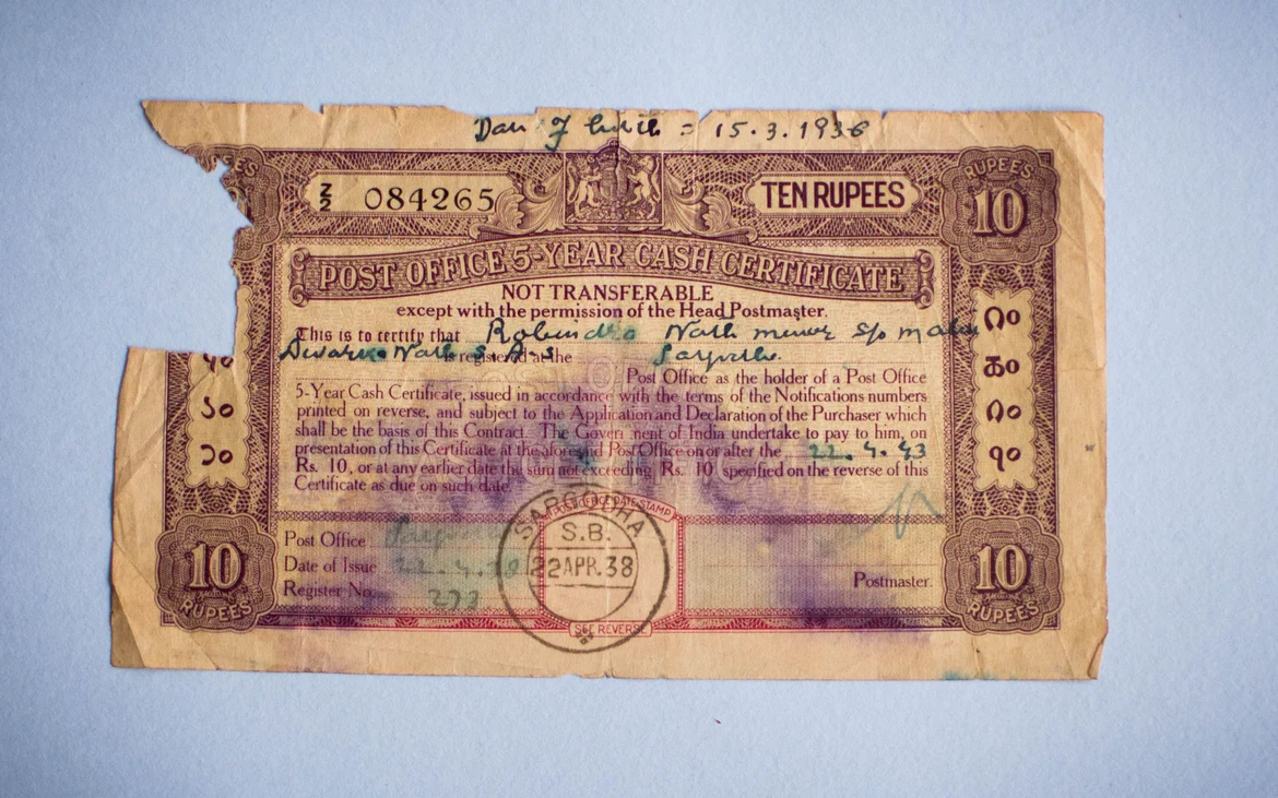 Cash Certificate