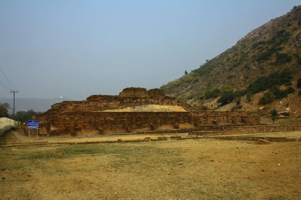 A stupa believed to be of Ajatshatru