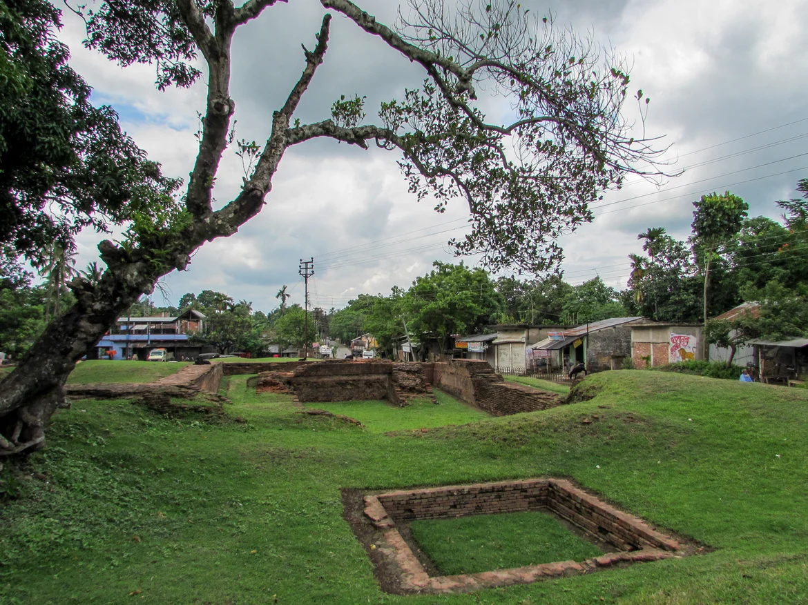 Excavated part of the site