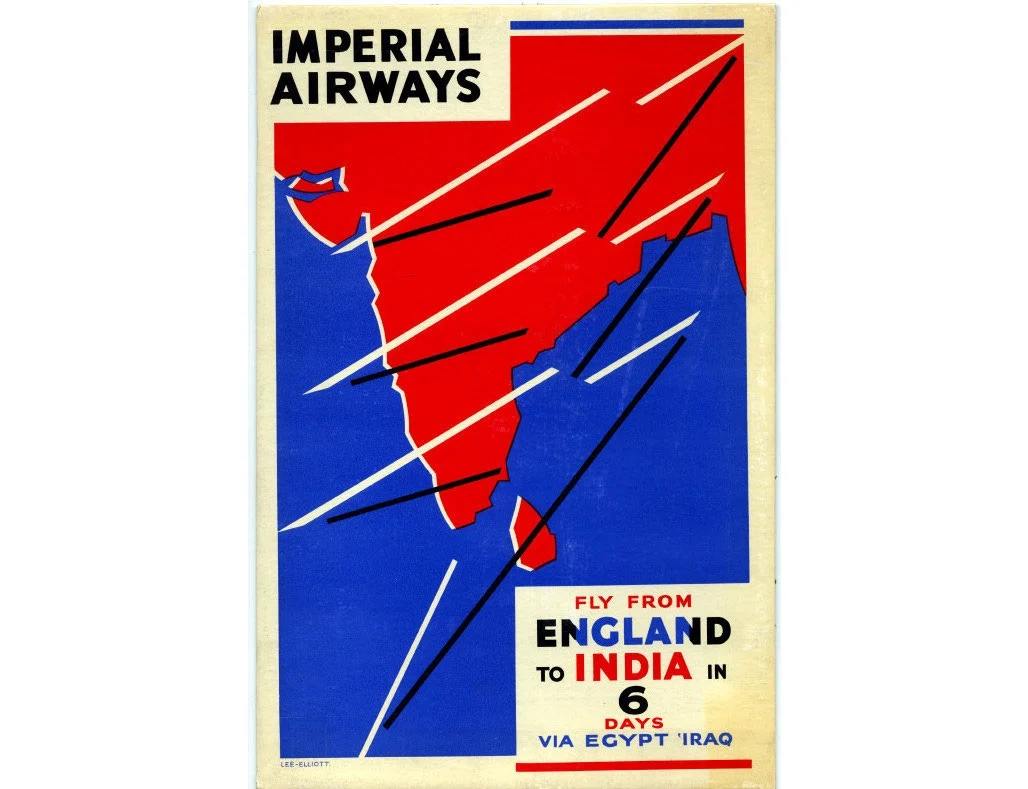 Advertisement for the London to Karachi flight