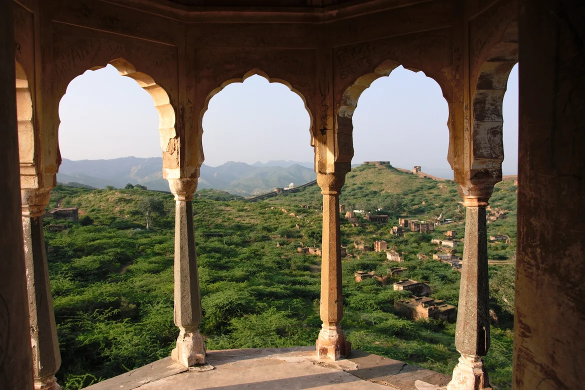 View of the town from the fort