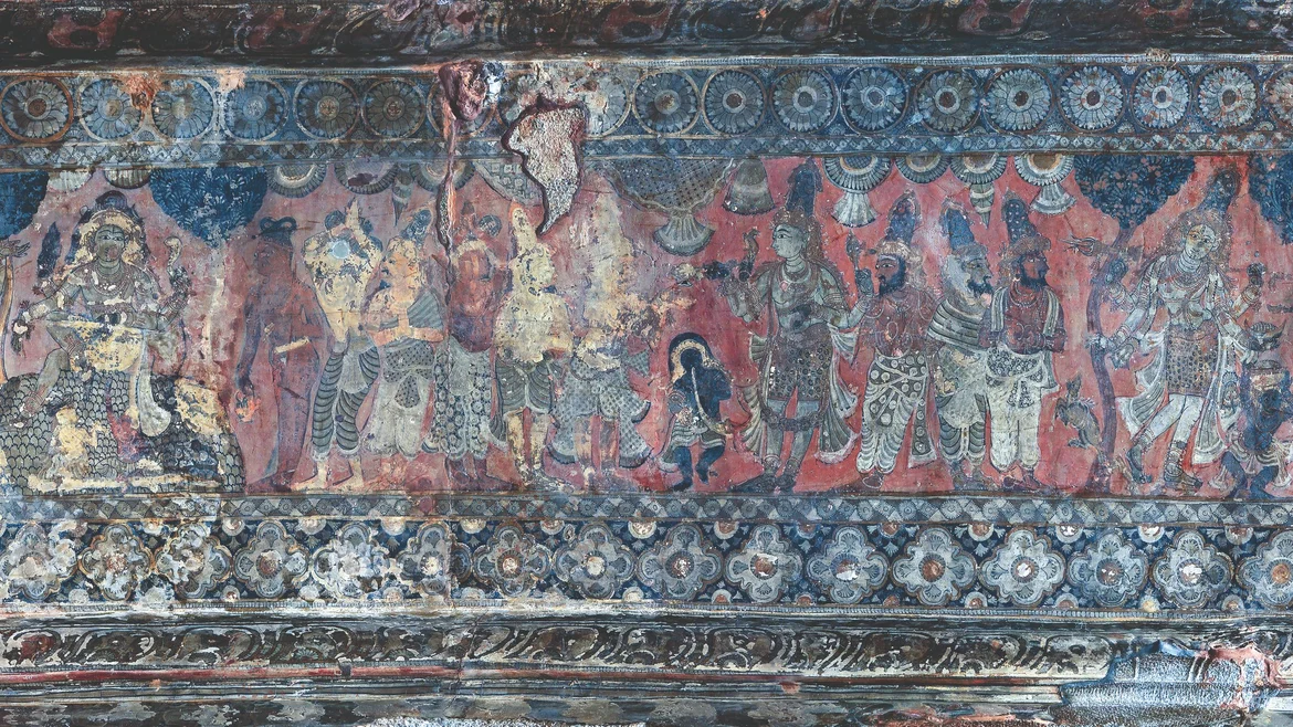 Panel B1, Scene 3-6, detail of ‘Aspects of Shiva’