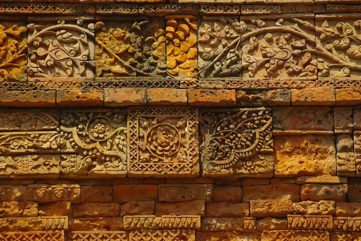 A wall of the mosque