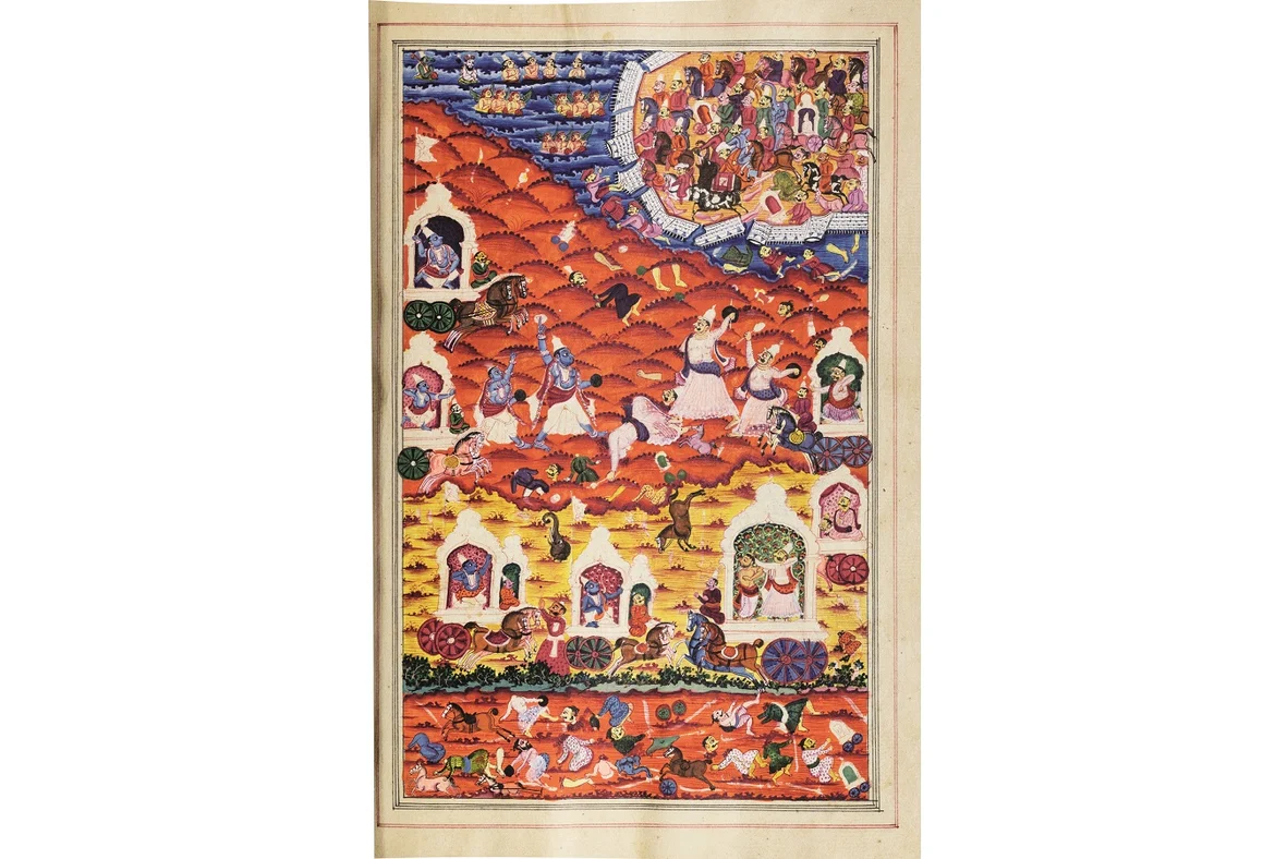 The battle continues: Shalva is slain by Krishna
