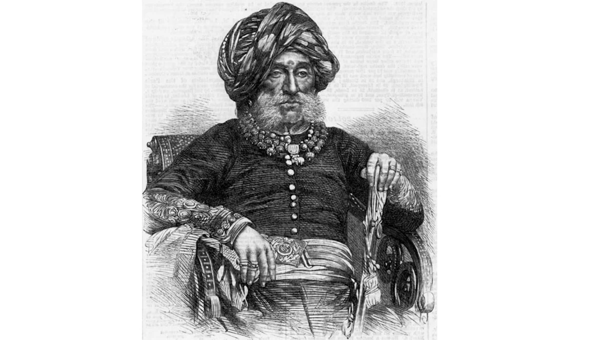 Portrait of Krishnaraja Wodeyar in old age