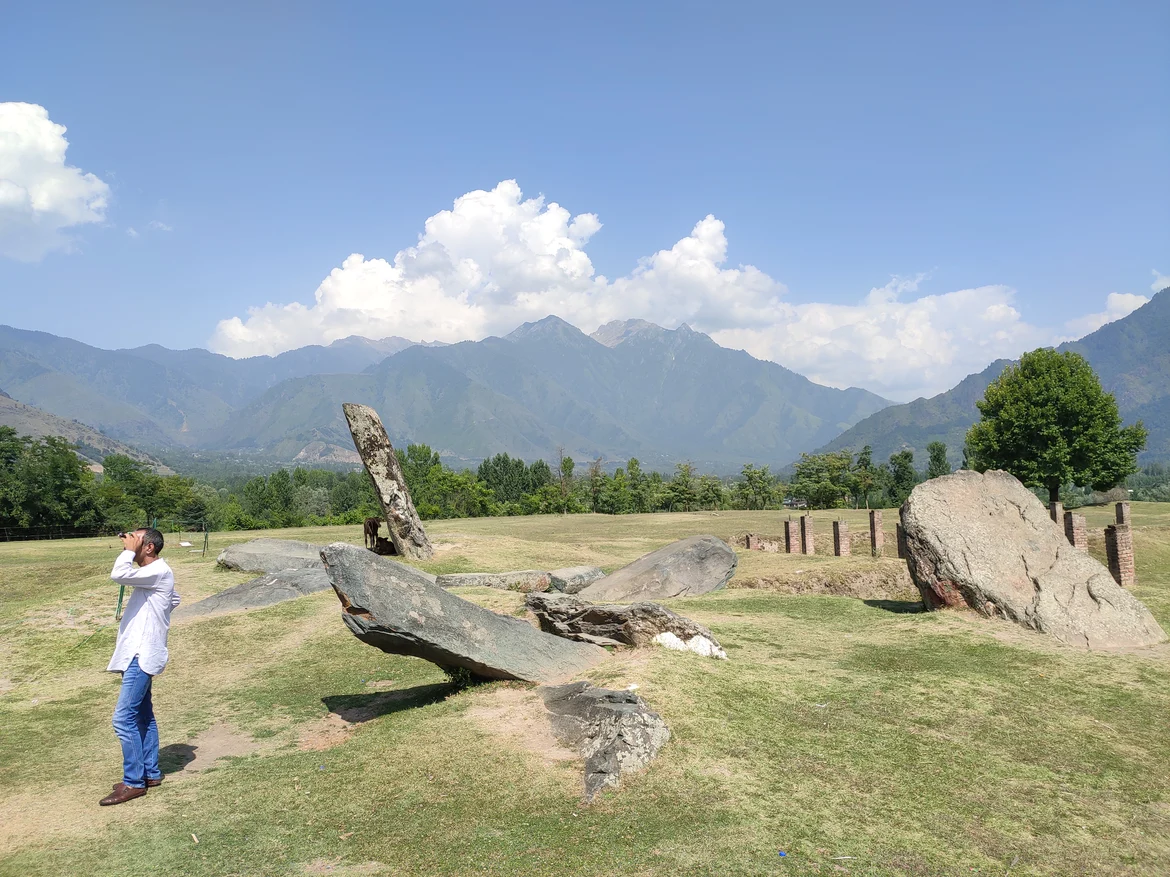 The Megaliths, only the one in the background is still erect