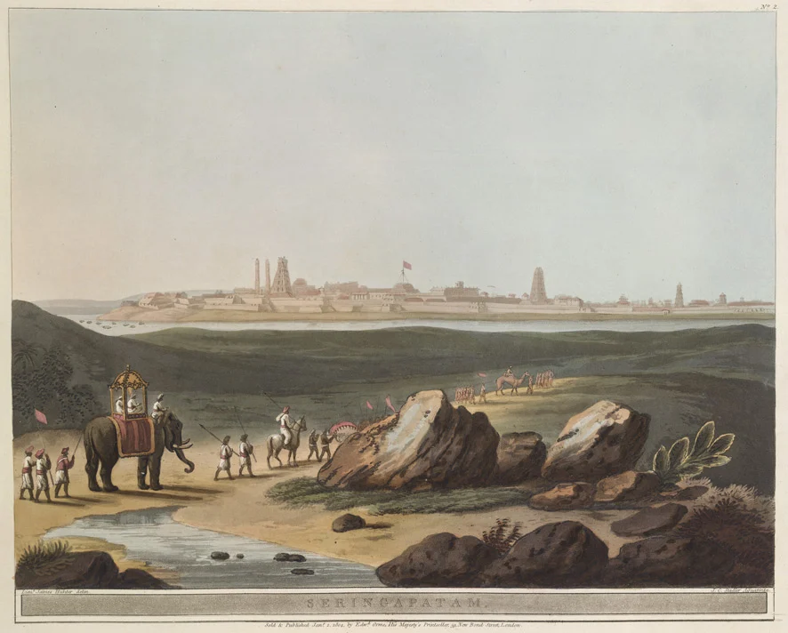 ’Seringapatam’, an aquatint by James Hunter, c. 1804