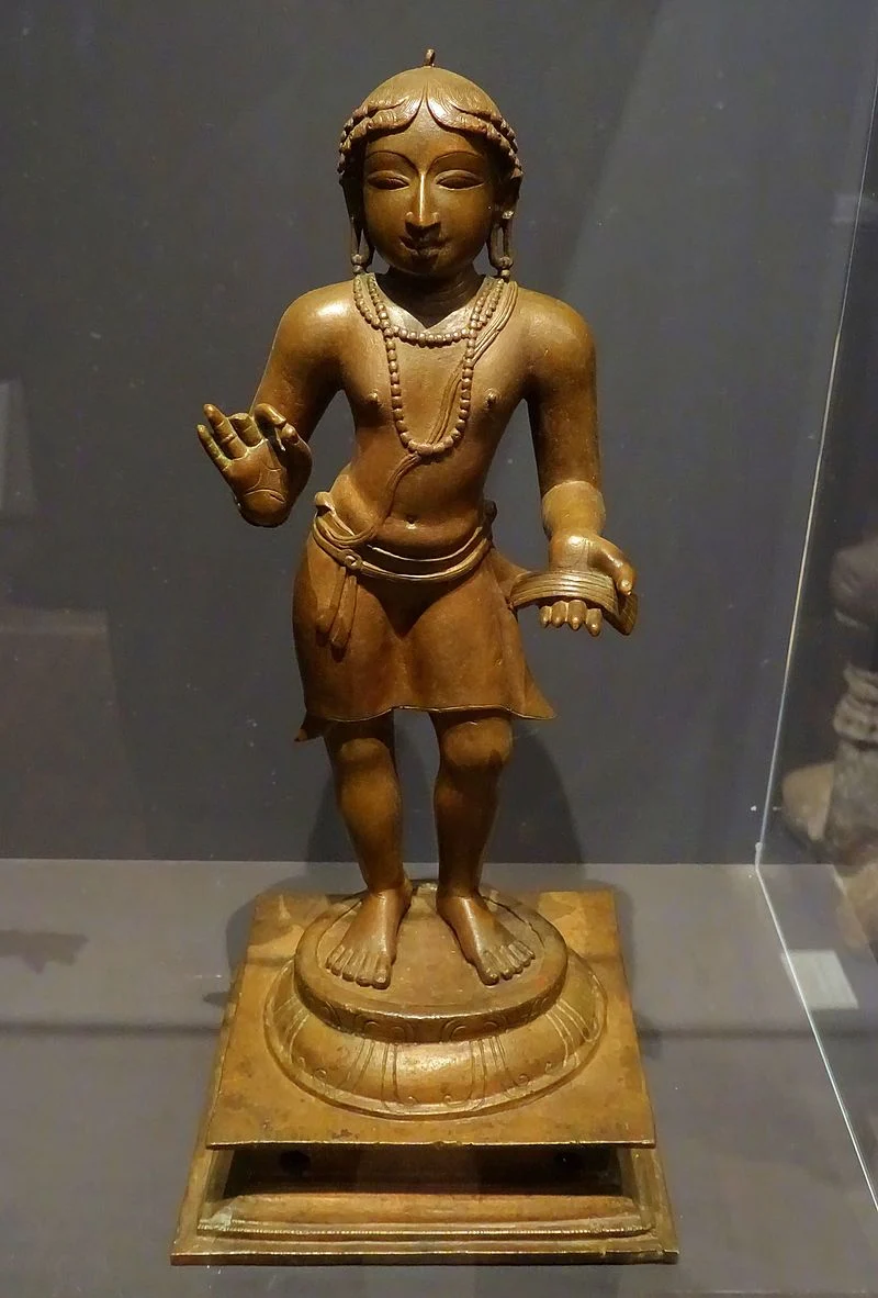 12th century Chola bronze of Manikkavacakar , Leiden Museum