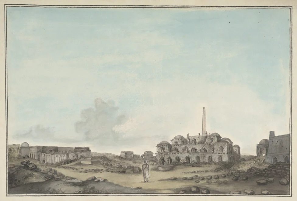 The Kotla with the Ashokan Pillar at the top