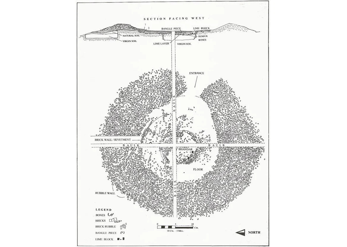 Plan of the Dokhma at Sanjan