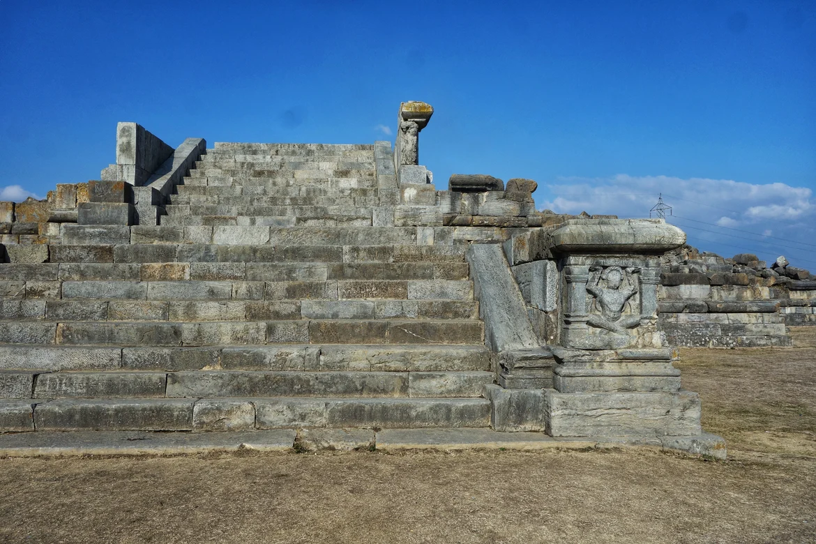 The stairs to the temple