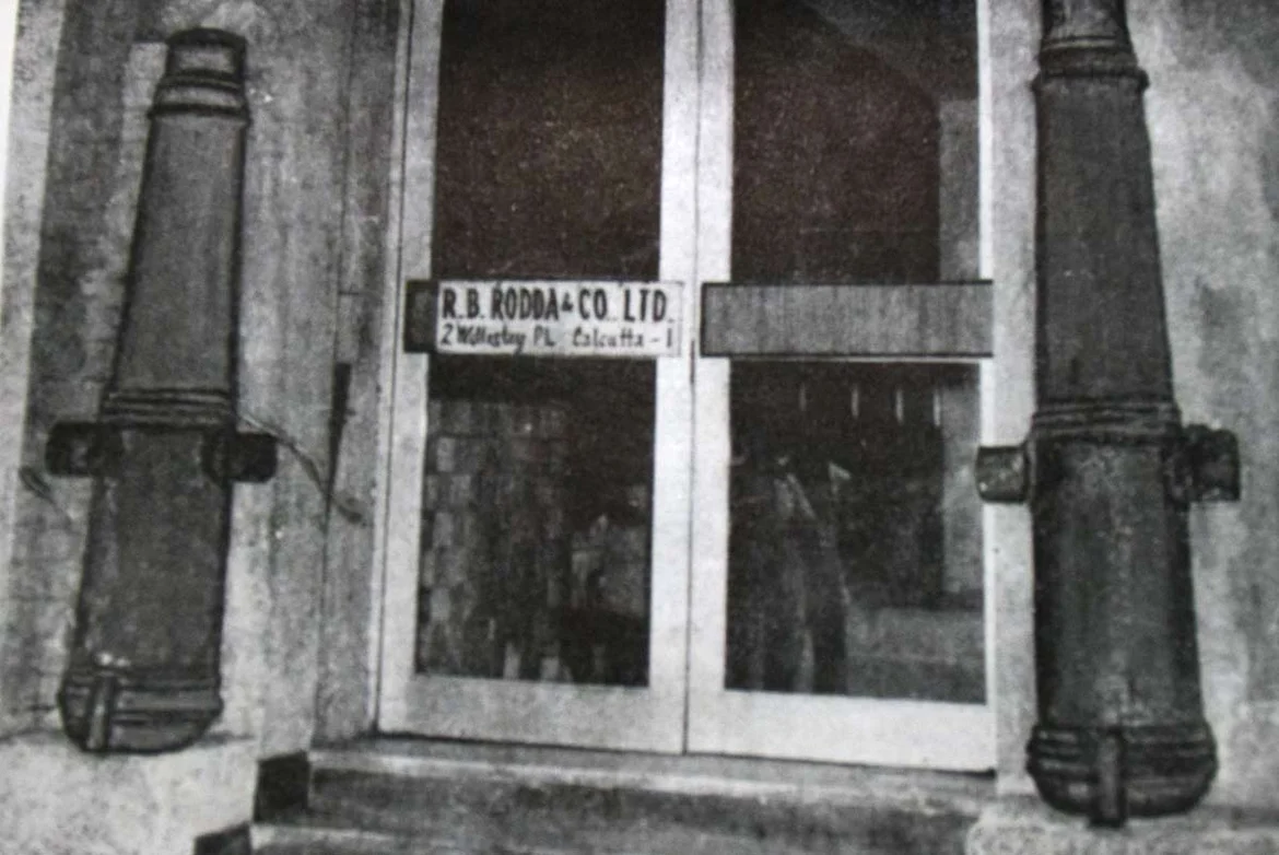 The office of R.B Rodda & Co at 2, Wellesley Place, Calcutta