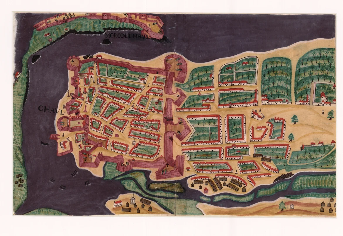 Chaul after Antonio Bocarro, 1635